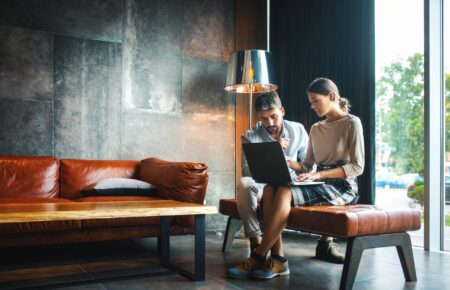 Software developers working from home.