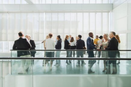 A group of people working