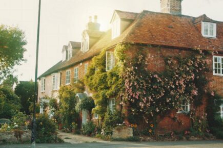 Front of houses