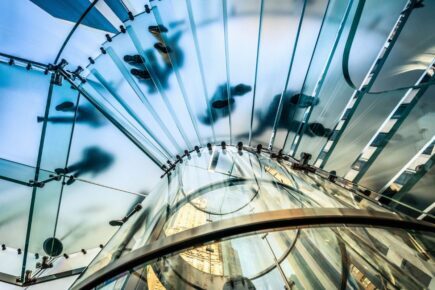 People walking on stairs
